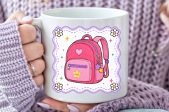 Back to School PNG, Cute Backpack Sublimation Design Product Image 5