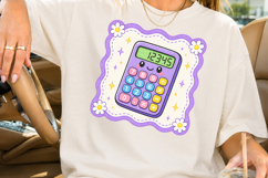 Back to School PNG, Cute Calculator Sublimation Design Product Image 2