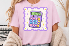 Back to School PNG, Cute Calculator Sublimation Design Product Image 4