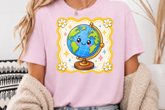 Back to School PNG, Cute Globe Sublimation Design Product Image 4