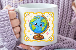 Back to School PNG, Cute Globe Sublimation Design Product Image 5