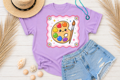 Back to School PNG, Cute Paint Palette Sublimation Product Image 3