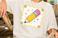 Back to School PNG, Cute Pencil Sublimation Design Product Image 2