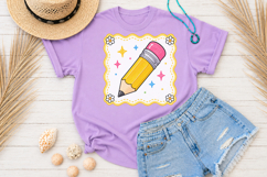 Back to School PNG, Cute Pencil Sublimation Design Product Image 3