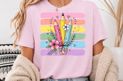 Back to School PNG, Cute Pencils Sublimation Design Product Image 4
