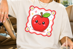Back to School PNG, Cute Red Apple Sublimation Design Product Image 2