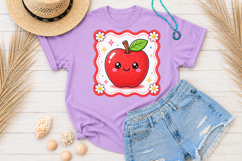 Back to School PNG, Cute Red Apple Sublimation Design Product Image 3
