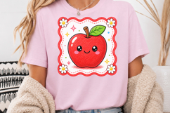 Back to School PNG, Cute Red Apple Sublimation Design Product Image 4