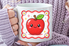 Back to School PNG, Cute Red Apple Sublimation Design Product Image 5