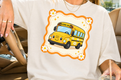 Back to School PNG, Cute School Bus Sublimation Product Image 2