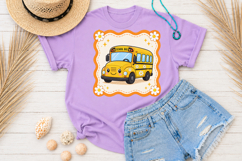 Back to School PNG, Cute School Bus Sublimation Product Image 3
