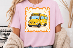 Back to School PNG, Cute School Bus Sublimation Product Image 4