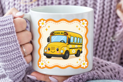 Back to School PNG, Cute School Bus Sublimation Product Image 5