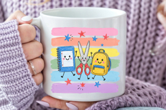 Back to School PNG, Cute School Supplies Sublimation Product Image 5
