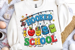 Back to School PNG Hooked On School Cute School Supplies Des Product Image 4