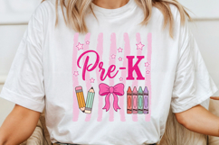 Back to School PNG, Retro First Grade Club Sublimation Product Image 3