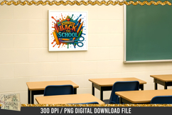 Welcome Back to School is a professional design that is available at 300dpi PNG to use for Sublimation, iron-on transfer, DTG Printing and normal printing.