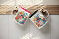 Back to school tumbler, mug wrap, clipart sublimation design Product Image 3