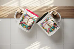 Back to school tumbler, mug wrap, clipart sublimation design Product Image 3