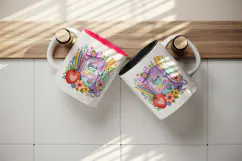 Back to school tumbler, mug wrap, clipart sublimation design Product Image 3