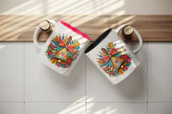 Back to school tumbler, mug wrap, clipart sublimation design Product Image 3