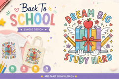 Back to School Adventure SVG | School Quote | PNG EPS JPG Product Image 1