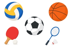 Back to School Sports Hobbies Vector Product Image 2