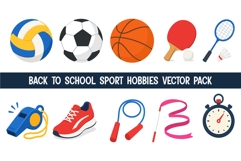 Back to School Sports Hobbies Vector Product Image 1