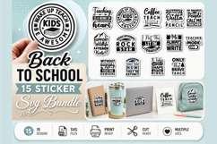 Back to School Sticker SVG Bundle Product Image 1