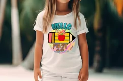 hello first grade I first day school shirt png I back to school sublimation