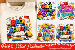 Back to School Sublimation PNG Product Image 1