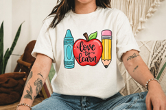 Back to School Sublimation PNG, love to learn Product Image 3
