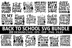 Back to School SVG Bundle - Back to School T-shirt Design Product Image 1