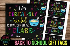 I Am Cereal-sly Excited To Have You -Back to School Tags Product Image 1