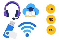 Back to School Tech Education Tools Vector Product Image 3