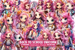 Back to School Unicorn Clipart Sublimation, Back to School Clipart Sublimation, Unicorn Clipart Sublimation, Cute Unicorn, Baby Unicorn, Unicorn Girl, School, School Clipart, School Animal, Cute School, School Supply, Back To School, Go To School, Unicorn