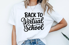 Back to Virtual School SVG | Teacher SVG | Teacher PNG Product Image 2