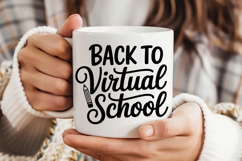 Back to Virtual School SVG | Teacher SVG | Teacher PNG Product Image 3