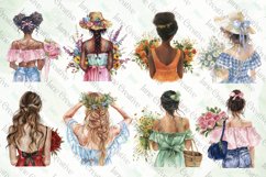 Back View Floral Girl Sublimation Bundle Product Image 3