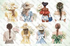 Back View Floral Girl Sublimation Bundle Product Image 5