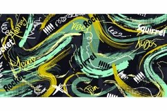 Abstract Collage Art Background with Brush Texture Product Image 1