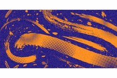 Abstract Sports Background with Brush and Halftone Effect Product Image 2