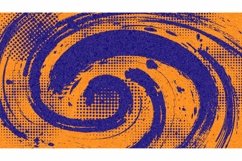 Abstract Sports Background with Brush and Halftone Effect Product Image 4