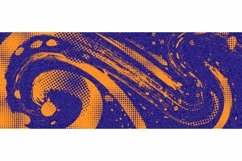 Abstract Sports Background with Brush and Halftone Effect Product Image 5