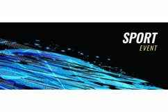 Abstract Blue Gradient Brush Background Product Image 3