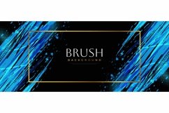 Abstract Blue Gradient Brush Background Product Image 4