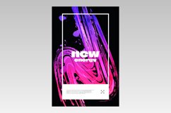 Abstract Art Poster Design with Colorful Brush Texture Product Image 2