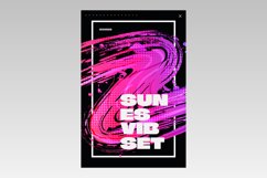 Abstract Art Poster Design with Colorful Brush Texture Product Image 5