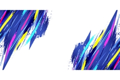 Colorful Grunge Brush Background with Halftone Style Product Image 1