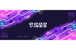 Energetic Abstract Background in Neon Colors Product Image 1